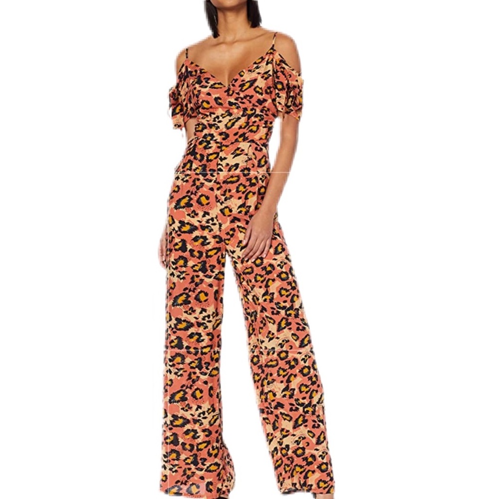 NWT Glamorous brand leopard jumpsuit